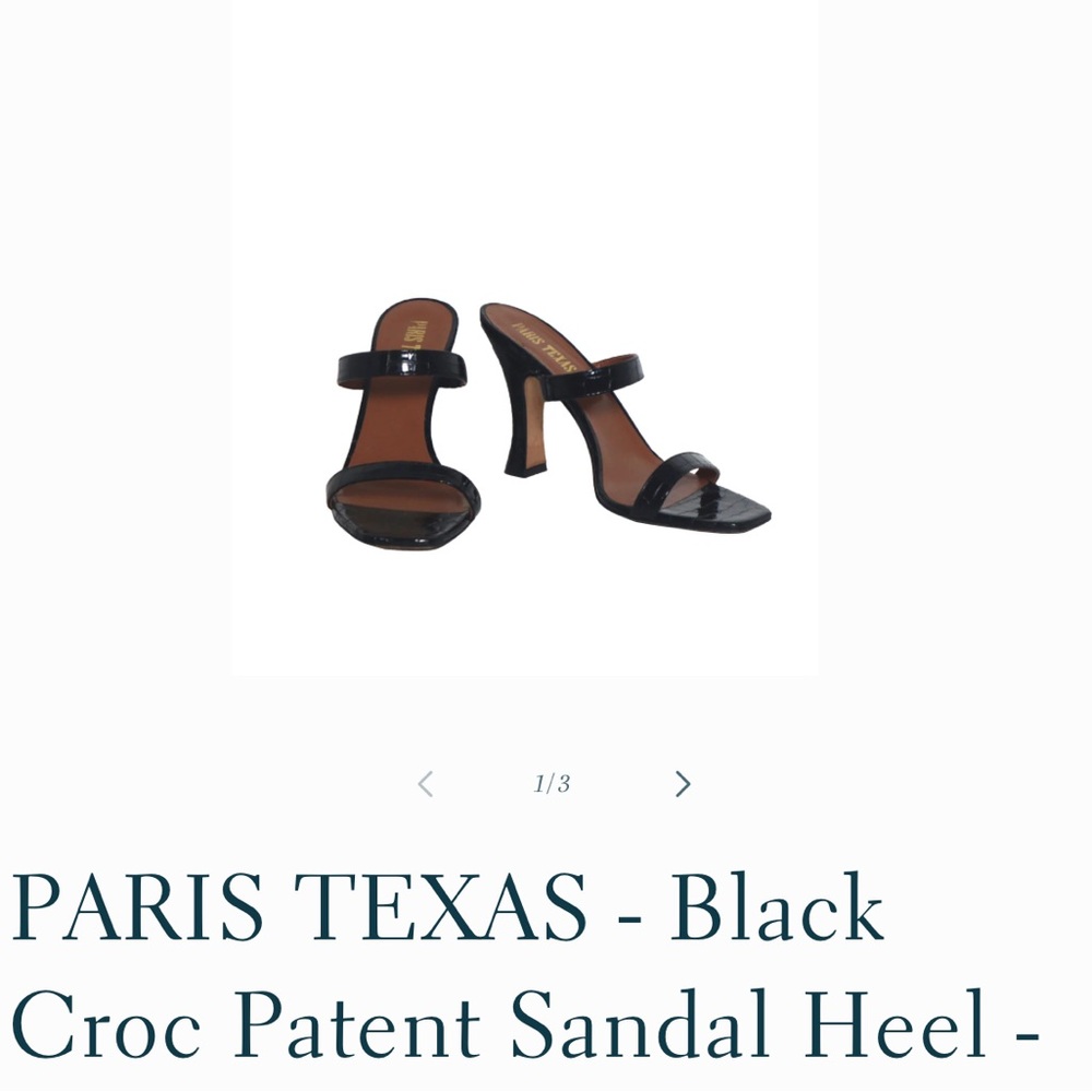 Paris Texas Black Heels size 40 (never been worn)